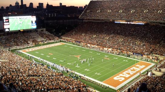 Party Bus Darrel K Royal Texas Memorial Stadium Austin