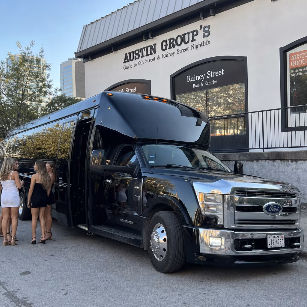 Rent a Bus to Austin Group's Guide to 6th Street & Rainey Street Nightlife