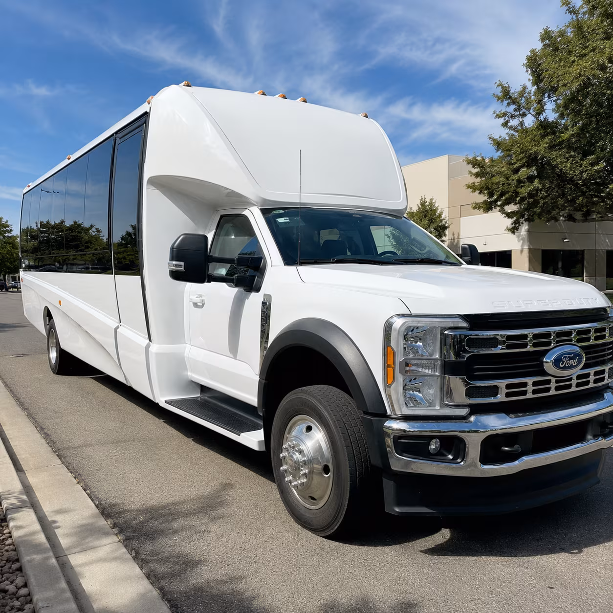 Austin Airport Shuttle & Transportation party bus exterior