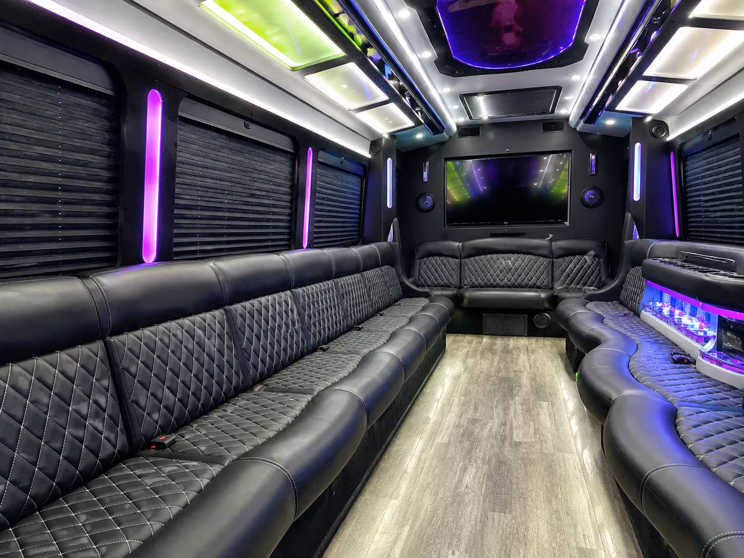 Austin Bachelor & Bachelorette Transportation party bus exterior