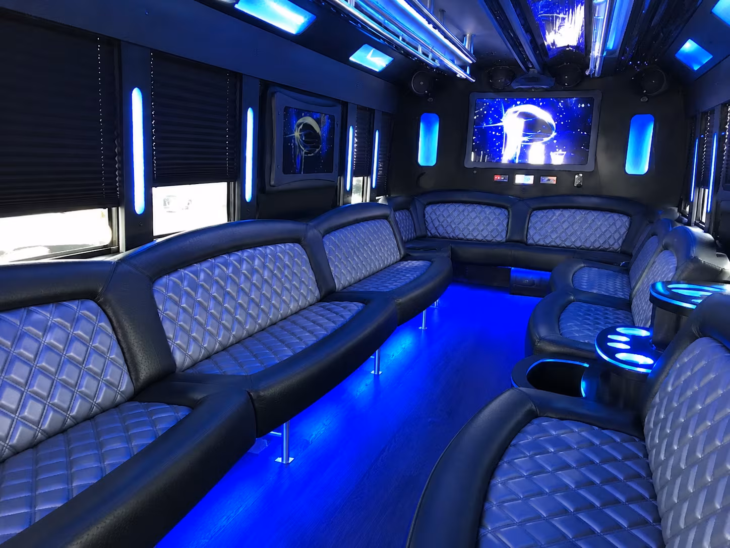 Austin Birthday, Sweet 16, & Quinceañera Transportation party bus exterior