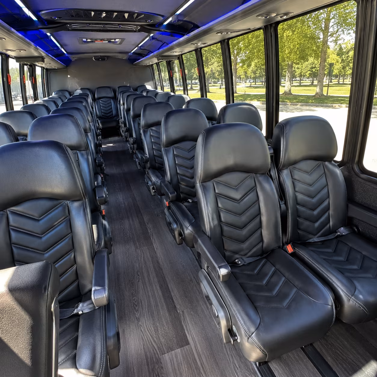 Austin Corporate Transportation party bus exterior