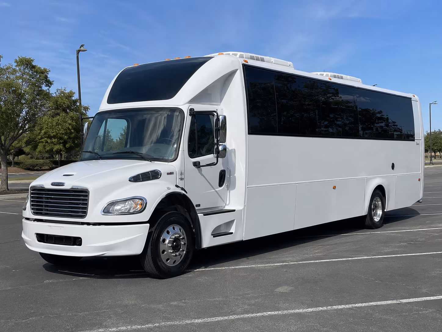 Austin Private Event Transportation party bus exterior
