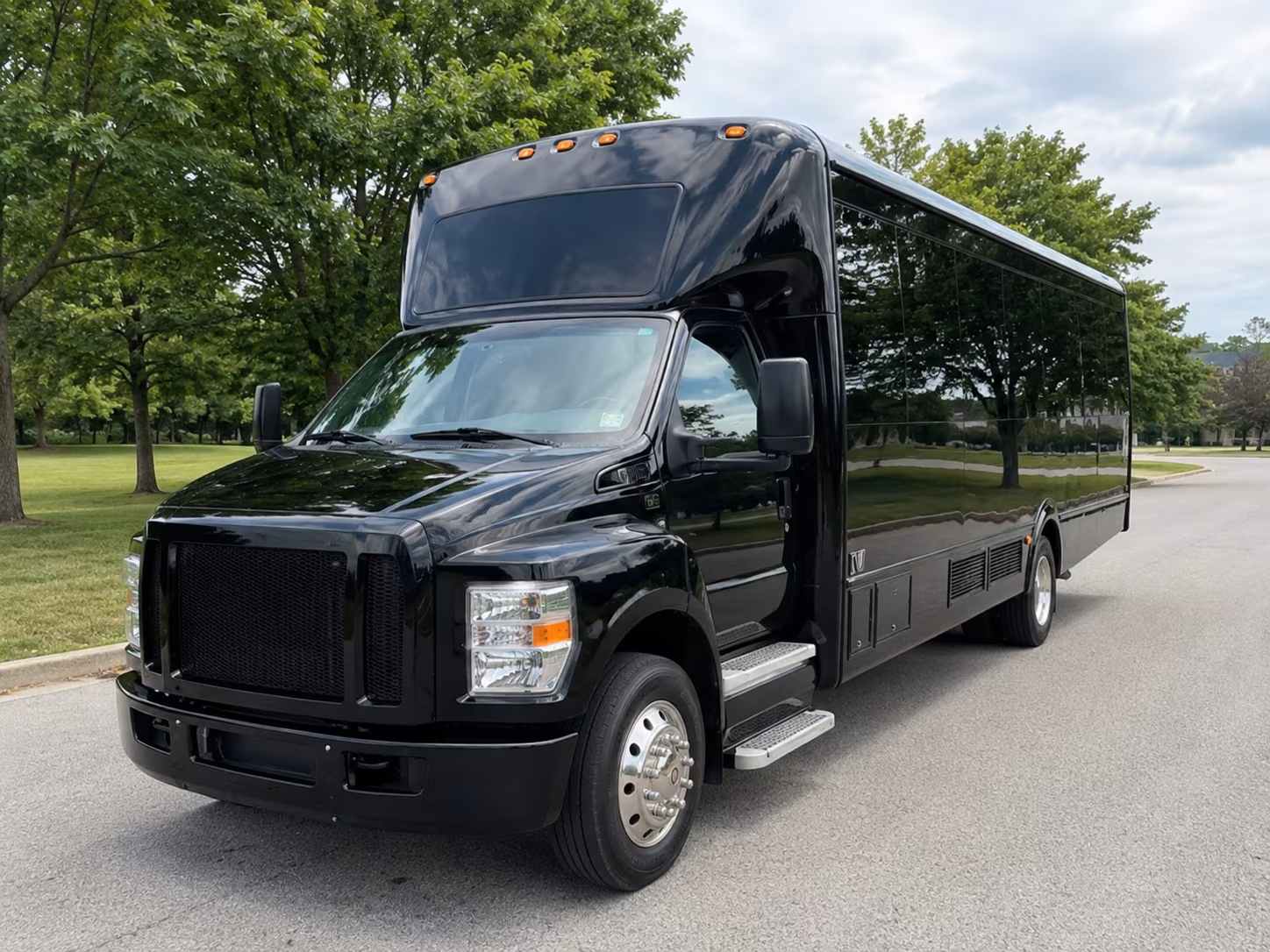 Austin Private Event Transportation party bus exterior