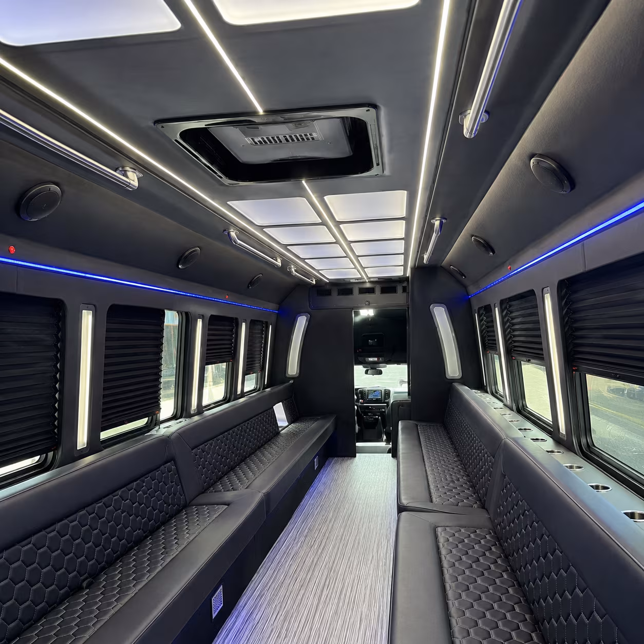 Austin Prom & Homecoming Transportation party bus exterior