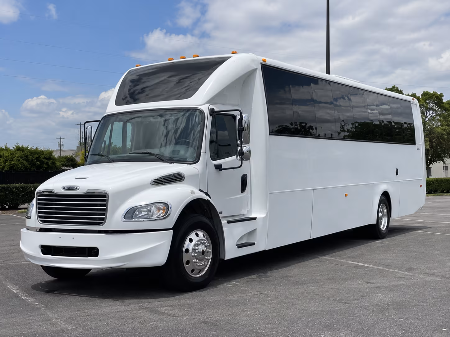Austin Prom & Homecoming Transportation party bus exterior
