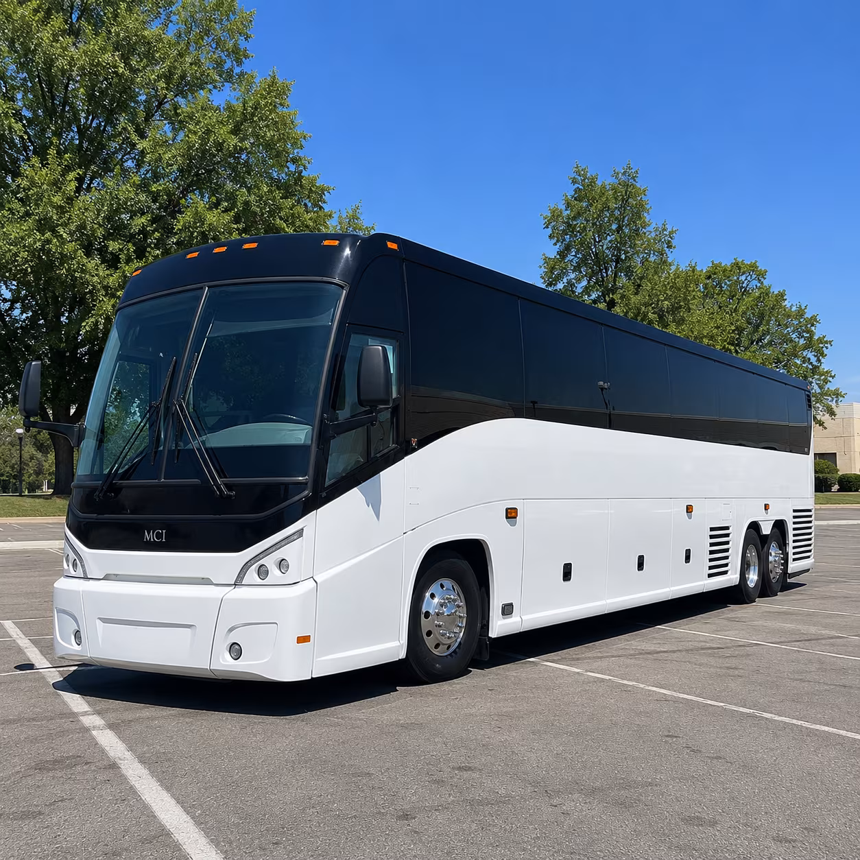 Austin School Event Transportation party bus exterior