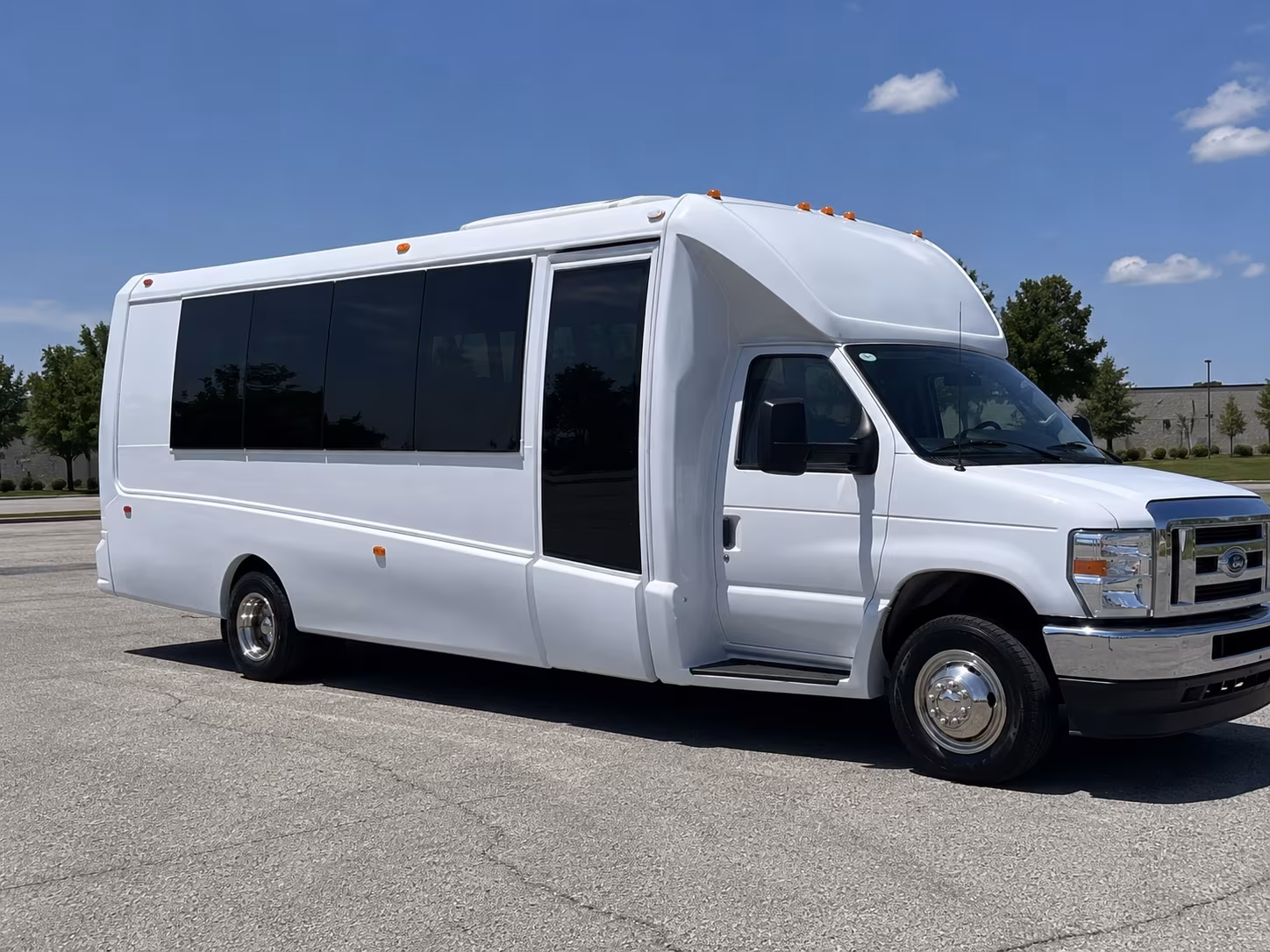Austin Sporting Event Transportation party bus exterior