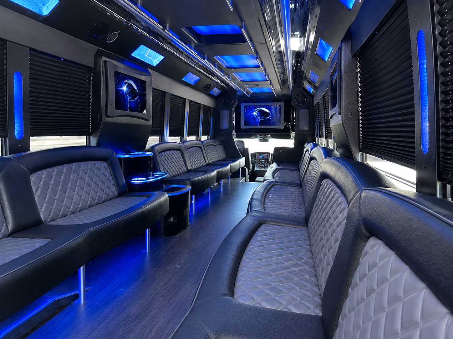 Austin Wedding Transportation party bus exterior
