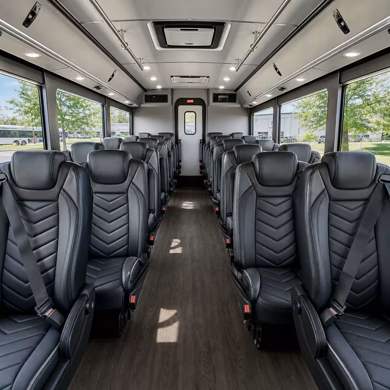 15-35 Passenger Minibus Interior