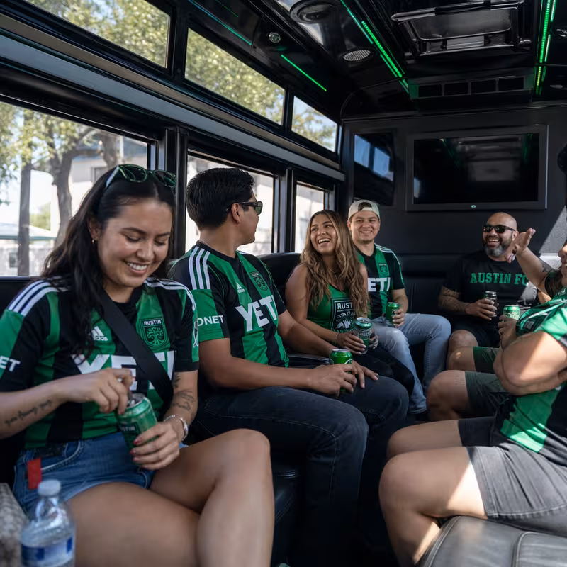 Austin Sporting Event Transportation fleet vehicle