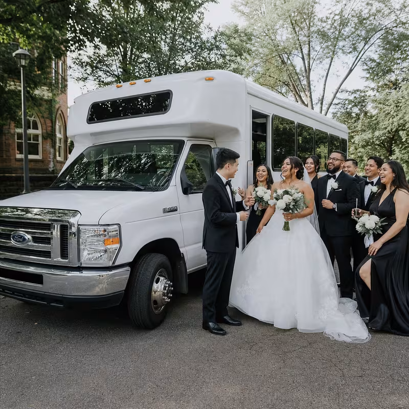 Austin Wedding Transportation fleet vehicle