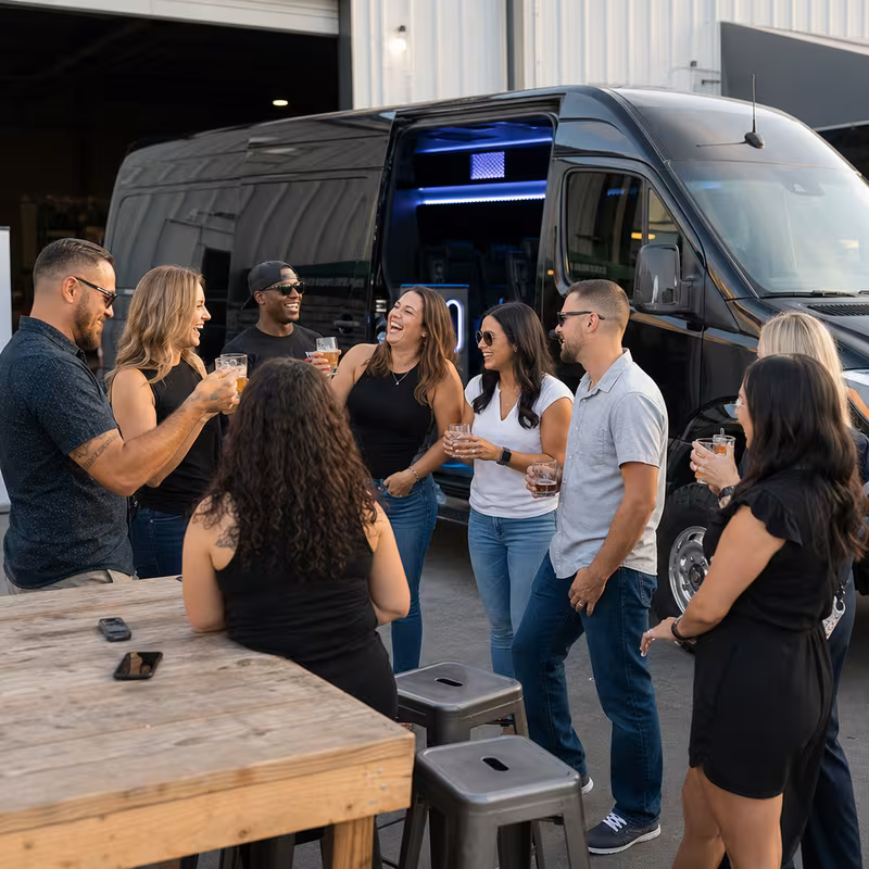 Austin Winery & Brewery Tour Transportation fleet vehicle