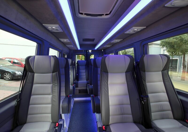 Waco 18 Passenger Van/Minibus Interior
