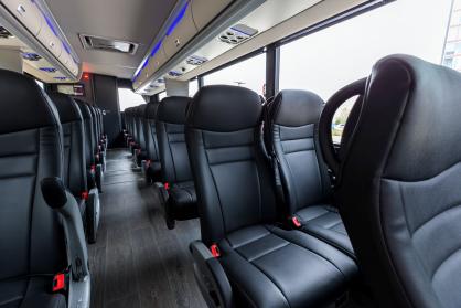 Temple 45 Passenger Mini Coach Interior