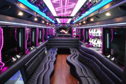 San Antonio 50 Passenger Party Bus Interior